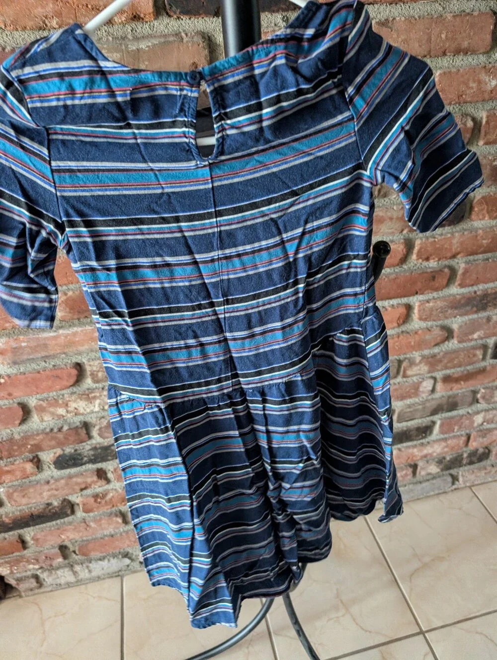 Old Navy Navy Striped Dress